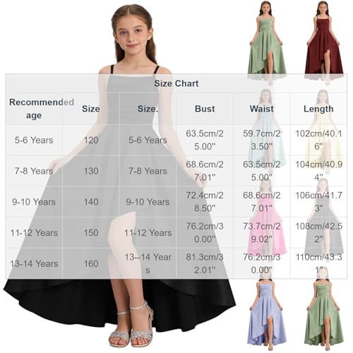 Vestido largo para niñas ideal para fiestas veraniegas y vacaciones familiares de 5 a 14 años 3