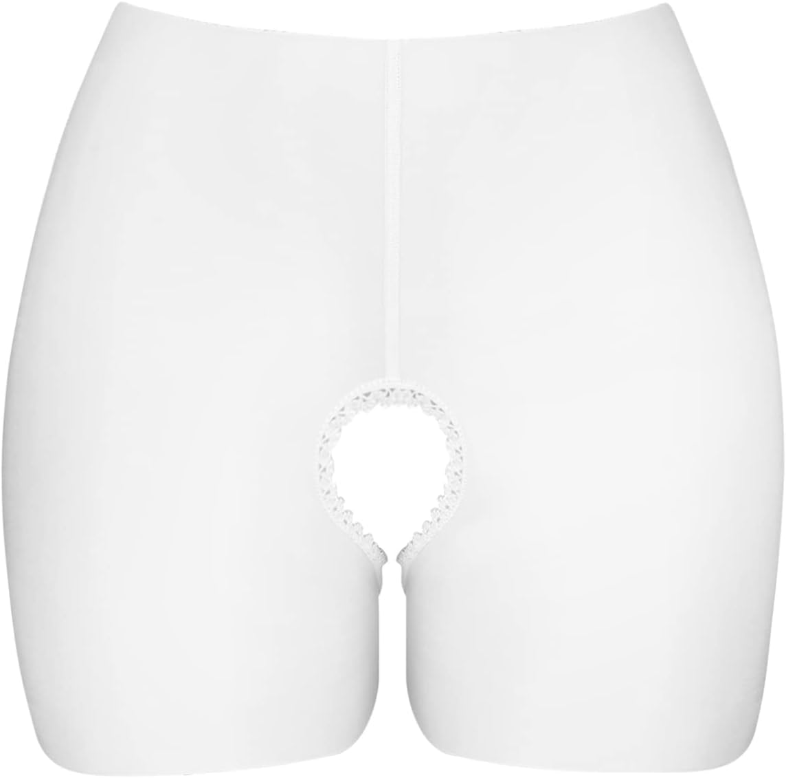 Womens Mens Transparent Crotchless Boxer Shorts Briefs Lingerie Panties Sissy Underwear