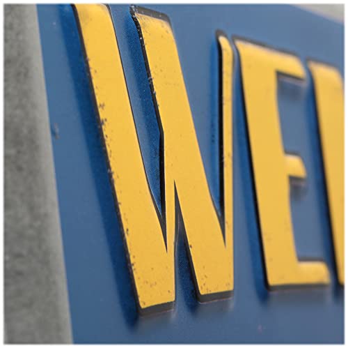 DC Comics Batman Welcome to the Batcave Embossed Metal Sign - Vintage Batman Sign for Bedroom or Man Cave