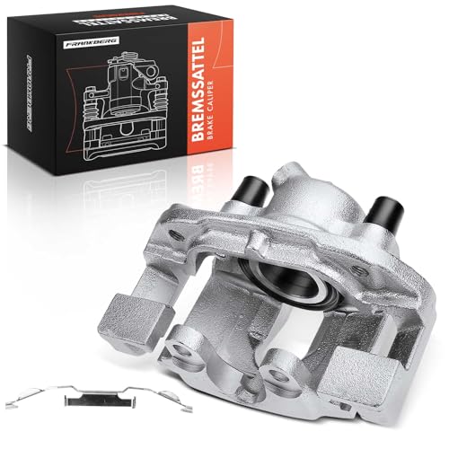 Frankberg Bremssattel Bremszange Vorne Rechts mit Halter (Lochabstand Halterung 122mm) Kompatibel mit 3er E36 E46 3er Compact E46 Z3 Coupe E36 Replace# 14134043