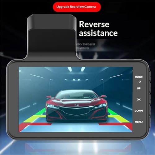 Kamera samochodowa, 4-calowa Kamera Samochodowa Z Podwójnymi Obiektywami Przodu I Tyłu O Wysokiej Rozdzielczości Oraz Kamerą Cofania(4-inch button screen+WiFi)