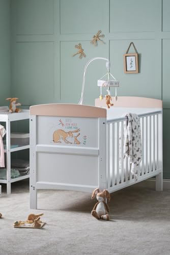 Obaby Guess How Much i Love You Cot Bed - I Can Hop, White