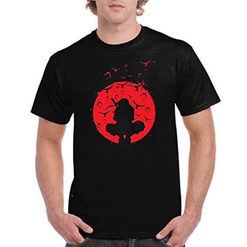 Camiseta de Hombre Shuriken Manga Anime Zorro Nueve Colas 007 L