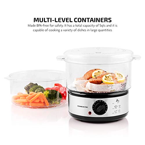 Ovente Electric Food Steamer FS62S - Image 3