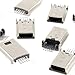 uxcell 10 Pcs Mini USB Type B Male Socket 5-Pin 180 Degree SMT Solder Jack Connector Adapter