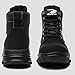 CORANSBER Steel Toe Boots for Women Wateproof Safety Shoes Men Lightweight Composite Toe Boots Leather Construction Steel work Shoes 8 Black