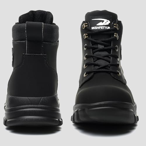 Steel Toe Boots for Women Wateproof Safety Shoes Men Lightweight Composite Toe Boots Leather Construction Steel work Shoes4