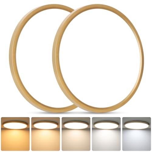 Image of Brightever 12 Inch LED Flush Mount Ceiling Light Fixture, Dimmable, 3200LM