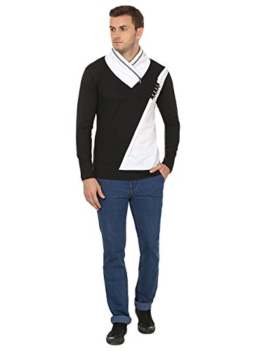 Image of Black Collection Men's Plain Slim Fit Full Sleeve T-Shirt