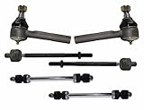 PartsW 6 Piece Kit Inner and Outer Tie Rod Ends Sway Bar End Links