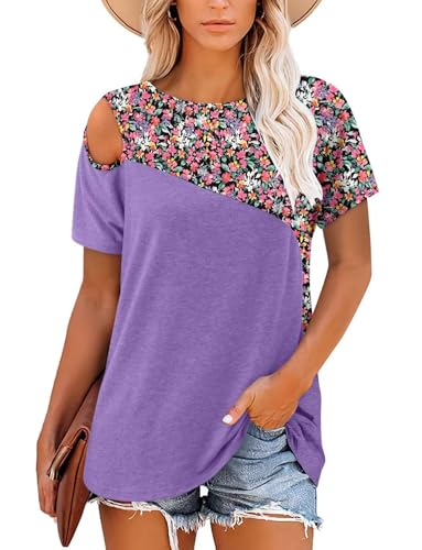 KISSMODA Summer Short Sleeve T Shirt Loose Fit Casual Dressy Women Top 2025 Trendy Ladies Fashion Blouses(S-3XL)