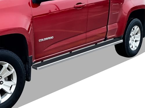 Estribos laterales de acero inoxidable pulido 6in para Chevy Colorado 2015-2022 miniatura 1