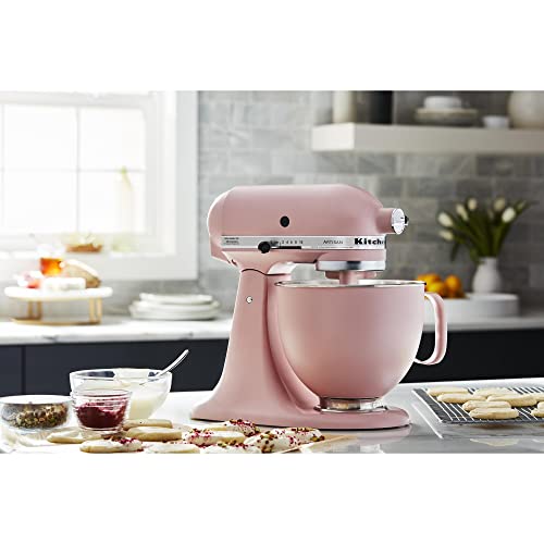 Image of KitchenAid 5 Quart Stainless Steel Bowl for all 4.5-5 Quart Tilt-Head Stand Mixers KSM5SSBDR, Dried Rose