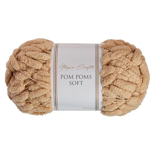 Utopia Crafts Pom Pom Soft Yarn 200g (Milk Shake)
