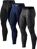 TSLA Men's Compression Pants, Cool Dry Athletic Workout Running Tights Leggings with Pocket/Non-Pock