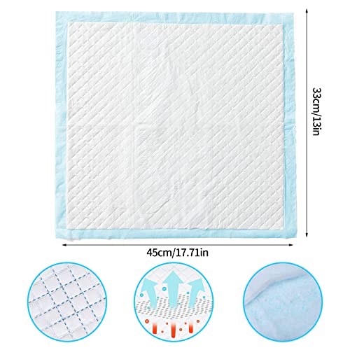 Kaninchen-Pinkel-Pads, Einweg-Windel, super saugfähige Windel, Haustier-Toiletten-/Töpfchentraining-Pads für Meerschweinchen, Igel, Hamster, Katzen und andere Kleintiere (33x45 cm), 100 Stück