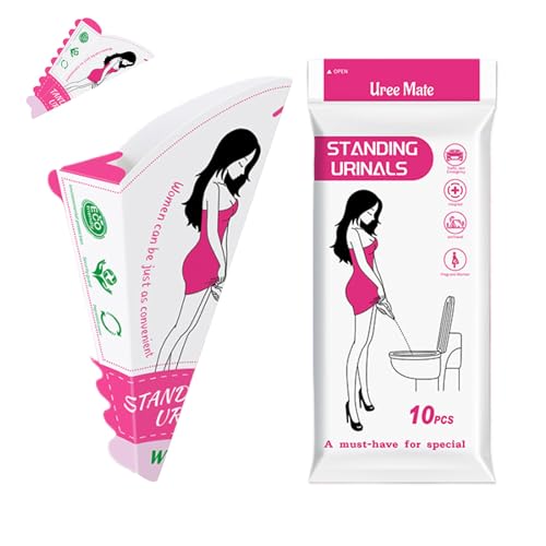 Embudo Urinario Femenino - Embudo Para Orinar Mujer,10 Unidades Plegable Impermeable Antifugas Higiénico Papel Adultos Niños Senderismo Campismo Náutica