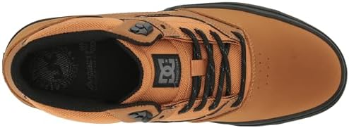 DC Men's Kalis Vulc Mid Wnt Skate Shoe, Black/Wheat, 12 | Image 4