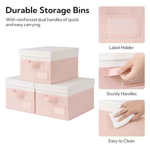 Image of GRANNY SAYS Storage Bins with Lids, Decorative Storage Boxes with Lids