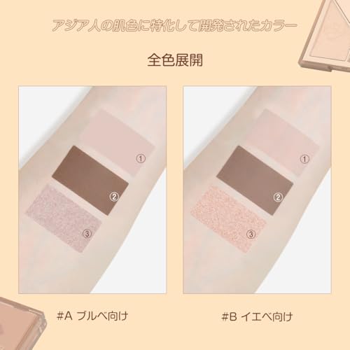 LionWell クリエイティブコントゥア メリハリ小顔印象 3色コントゥアパレット #A ブルベ向け の商品画像 3