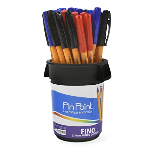 Recopilación de Plumas escribir disponible en línea. 45 Azor Bolígrafo Punto Fino .7mm 36 Piezas PinPoint Colores Negro(18pz), Azul(12pz) y Rojo(6pz) 301.6820BCS
