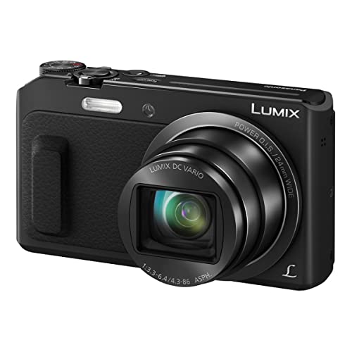 Panasonic Lumix DMC-TZ57 Digital Cameras 17.5 Megapixels Optical Zoom 20 x Black (Renewed)