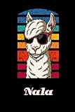 Photo Gallery nala: llama journal for girls women 6x9 lined - personalized custom name journal for girls women, retro llama with glasses notebook for girls, llama birhtday gift Photo Gallery nala: llama journal for girls women 6x9 lined - personalized custom name journal for girls women, retro llama with glasses notebook for girls, llama birhtday gift