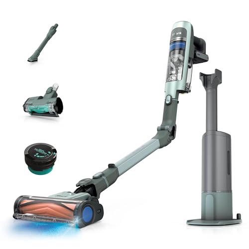 Shark Detect Speed Clean & Empty Pet Pro Aspirapolvere senza fili, Reverse Clean, autonomia fino a 60 minuti, base autosvuotante, accessorio per animali domestici, Salvia fredda IA3243EUT Shark Detect Speed Clean & Empty Pet Pro Aspirapolvere senza fili, Reverse Clean, autonomia fino a 60 minuti, base autosvuotante, accessorio per animali domestici, Salvia fredda IA3243EUT