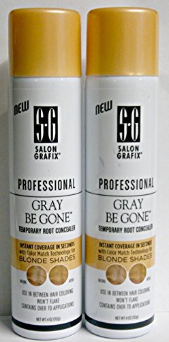 Salon Grafix Professional Gray Be Gone Root Concealer Blonde Shades - 2 Pack