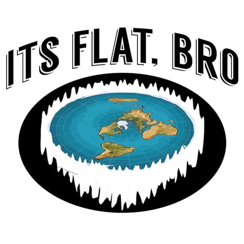 Taza de cerámica 11 onzas divertida It's Flat Bro miniatura 3