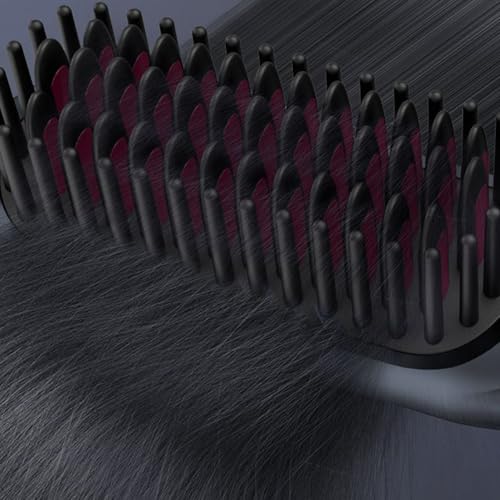 Cepillo alisador de cabello inalámbrico iónico con control de encrespamiento 7
