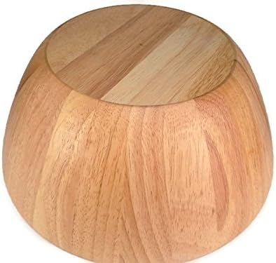 Salad Bowl Fruit Bowl Fruits Handmade Wooden Utensil Natural Rubber Serving Bowl 12 Inch