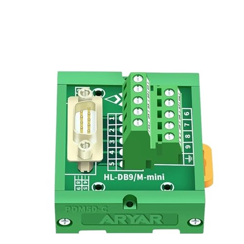 Módulo de interfaz de montaje en carril DIN DB9 con conector D-Sub 3