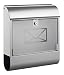 Produktbild ALCO-Albert 8608 Briefkasten mit Zeitungsbox, ca. 36 x 40 x 11 cm, silber