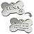 Iberiagifts - Bone ID Tag For Medium/Large Pets with rhinestones, For Dogs And Cats, Engraved And Personalised Identity Collar Plate