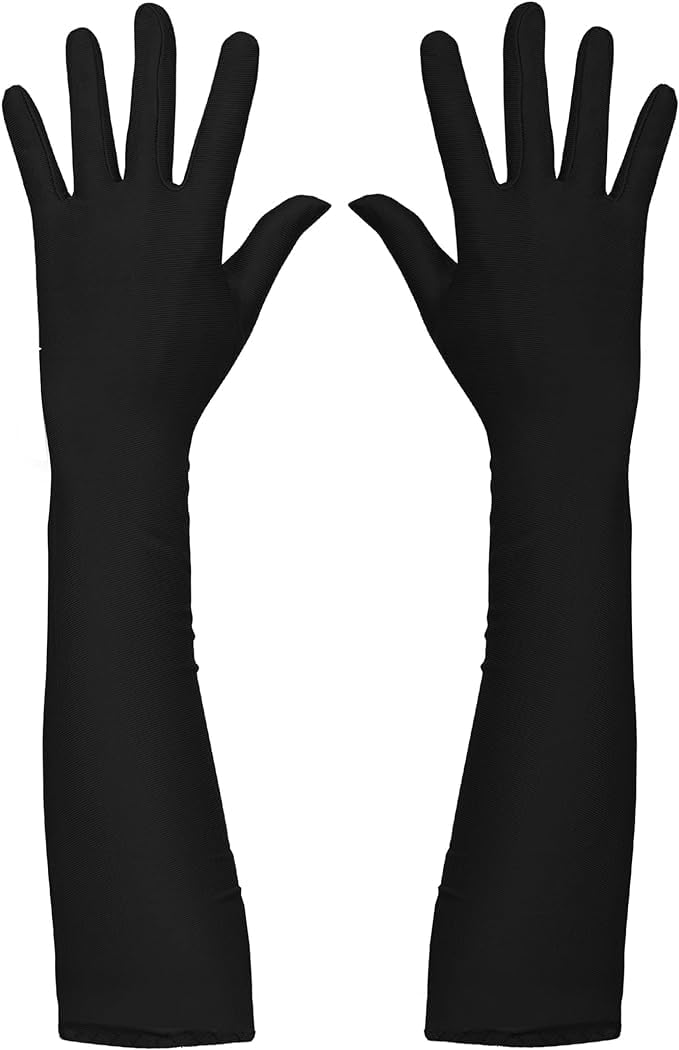 Skeleteen 1920's Flapper Accessory Set - Great Gatsby Roaring 20's Costume Accessories - 1 Set Black - Image 4