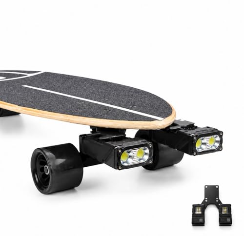 Electric Skateboard Light Rechargeable Skateboard Longboard Headlight Lights Accessories Underglow Skateboard Gift Light for Skate Board Long Board Night Riding