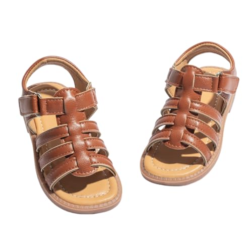 Image of Toddler Girls Sandals Little Girl Summer Flat Sandal Baby Open Toe Outdoor Beach Holiday Dress Shoes