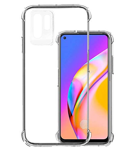Image of Soft Flexible Silicone Back Cover Compatible with Oppo F19 Pro+ 5G, Transparent Case