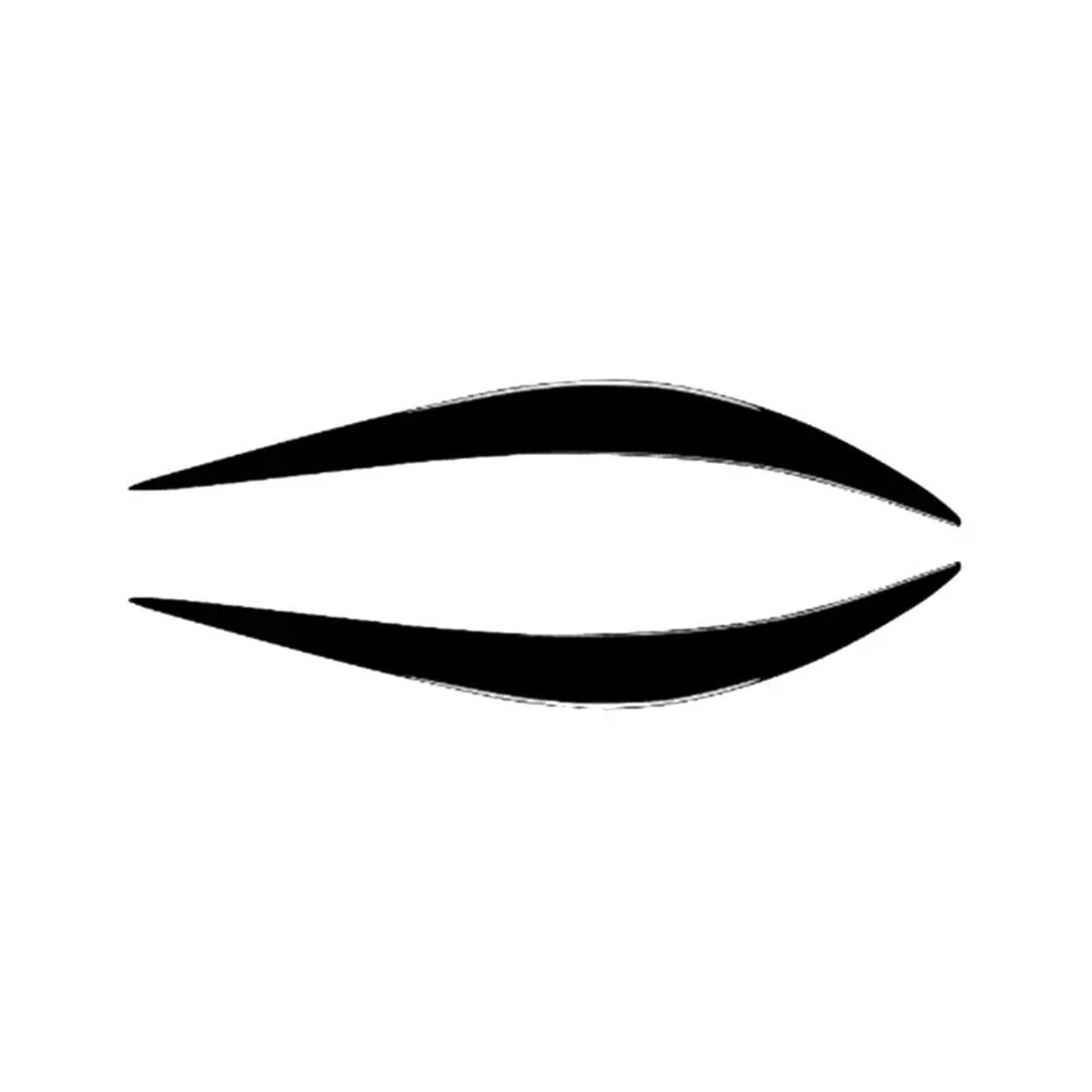 Headlight Headlamp Eyelid Eyebrow Sticker Strip Trim Cover Compatible with Infiniti Q50 2014-2022(Black)