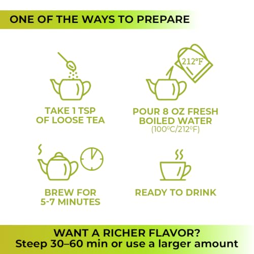Image of 4 oz. Ginkgo Leaf Herbal Tea (Ginkgo Biloba) - 113g Loose Leaf Ginkgo Herb Te De Ginkgo