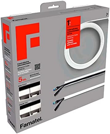 Canalina Portacavi D-Line Micro - 4 Metri, 16x8 Mm, Autoadesiva, Colore Magnolia, Per Nascondere Cavi