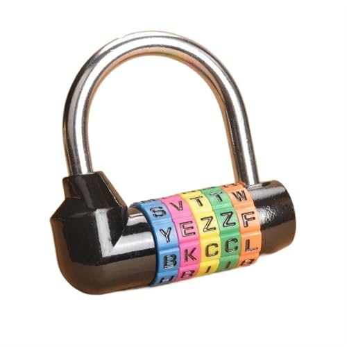 Candado de combinación con contraseña de letras ZS56 azul para maleta 5