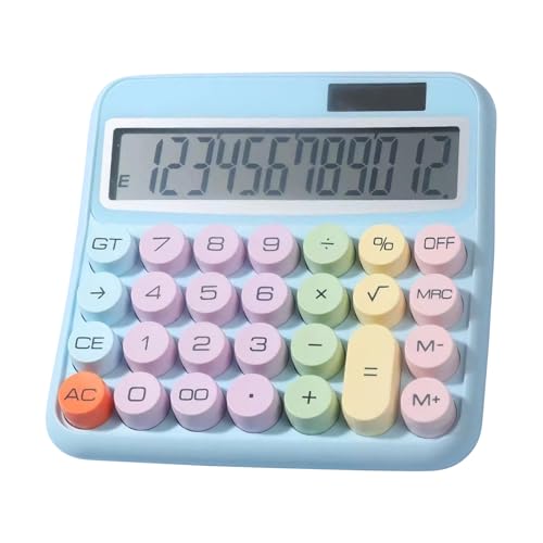 Calculatrice de bureau 12 chiffres avec grand écran LCD inclinable de 13 cm et gros boutons