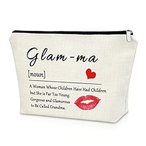 Grandma Gifts from Grandchildren Best Mother’s Day Birthday Gifts Makeup Bag New Grandma Gifts Retirement Gifts for…