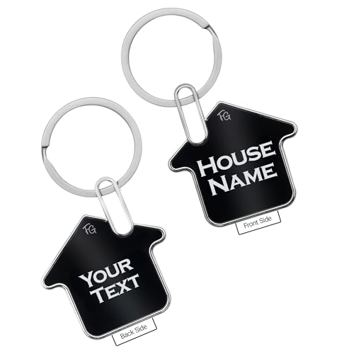 Image of Customized Key Chain for Home - Personalized House Keychain with Name | Unique Key Rings for Home Use | Customised Engraved Keychain Gift for Men & Women