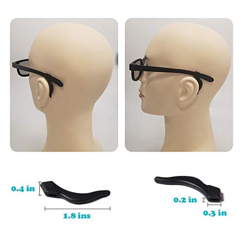 PAWALT 12 Pares Óculos Ganchos Ear Grips Ear Eyeglass Strap Holder Retentor de óculos Óculos de sili