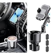 Cup Holder Phone Mount for Car, Cup Phone Holder Expander Adjustable Height Cell Phone Cradle wit...