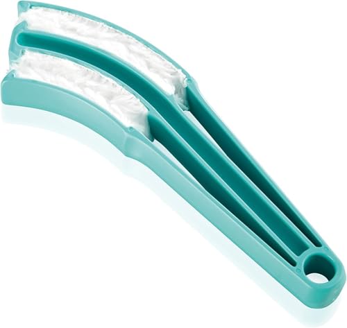 Leifheit Limpia Persianas Jalousetta de Tela, Verde, Único