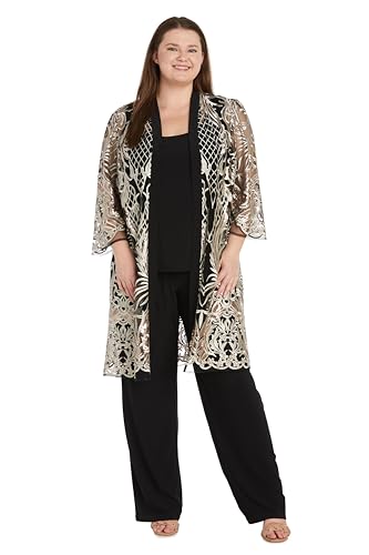 Image of R&M Richards Women's Threaded Charm Sequin Set